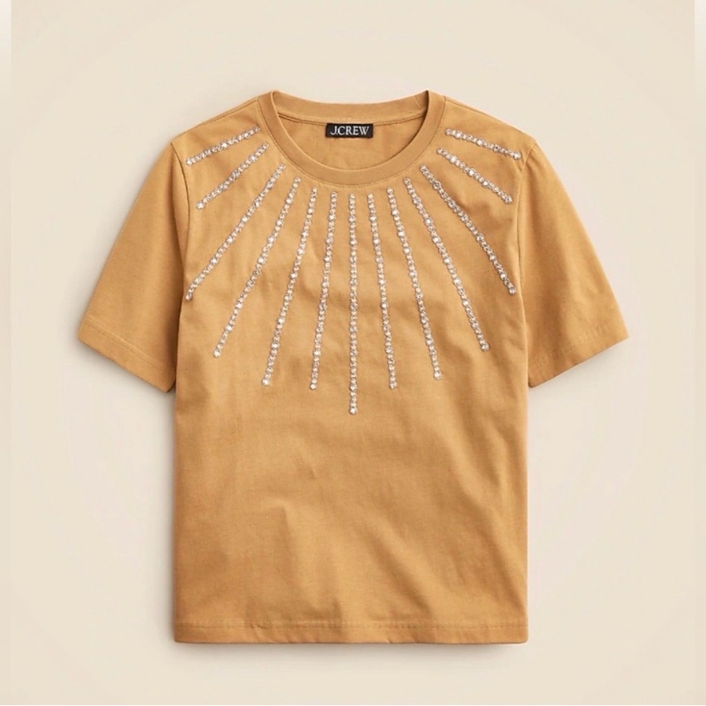J. Crew Women’s Embellished Cotton Classic T-shirt
